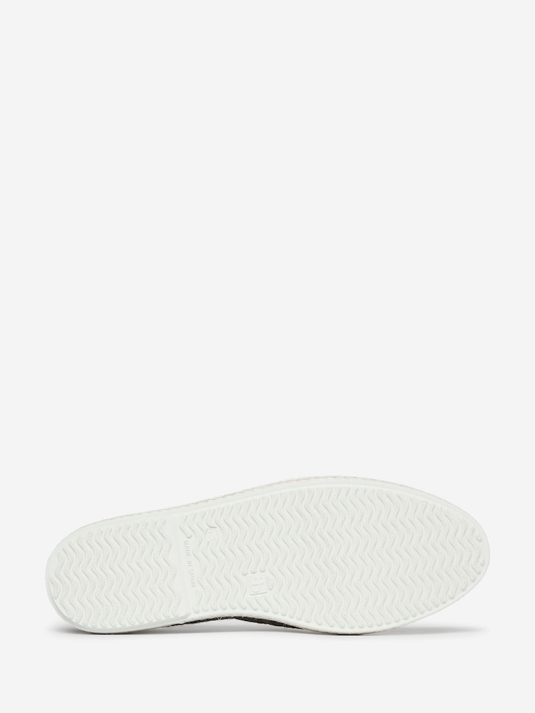 Oliver Sweeney Green Woven Linen Espadrilles - Image 5 of 5
