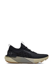 Under Armour Black/Cream Golf Phantom Spikeless Shoes - Image 1 of 4