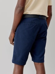 Oliver Sweeney Blue 100% Cotton Seersucker Shorts - Image 3 of 6