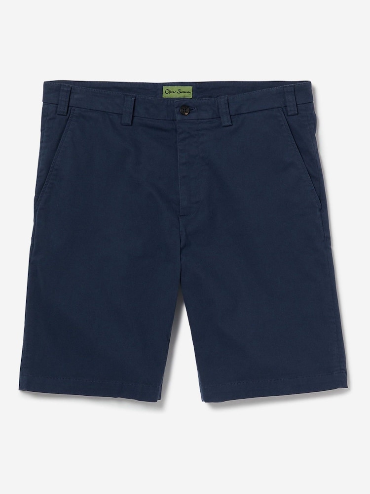 Oliver Sweeney Blue Italian Cotton Shorts - Image 7 of 7