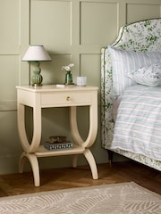 Nina Campbell Cream Allegro Bedside Table - Image 1 of 7