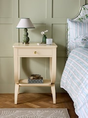 Nina Campbell Cream Allegro Bedside Table - Image 2 of 7