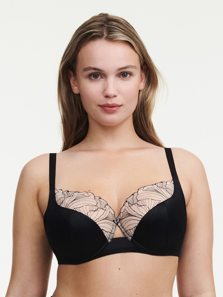 Chantelle Tattoo Love Satin Full Cup Underwired Bra - Image 1 of 4