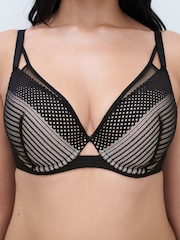 Chantelle Black Play Plunge Underwired T-Shirt Bra - Image 3 of 4