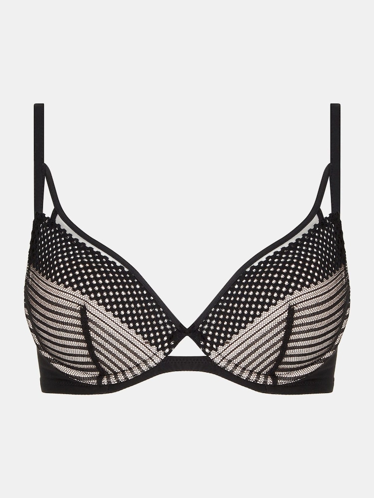 Chantelle Black Play Plunge Underwired T-Shirt Bra - Image 4 of 4