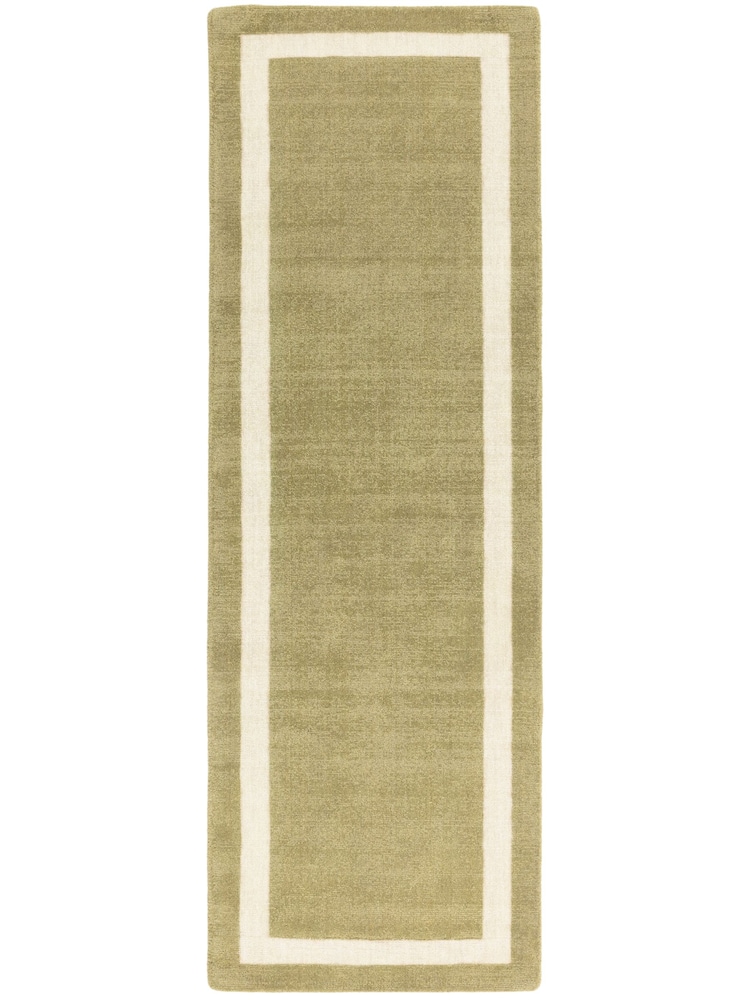 Asiatic Rugs Green Albi Border Runner - Image 2 of 6