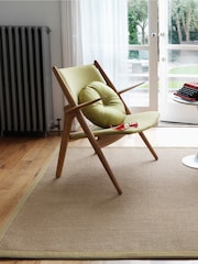 Asiatic Rugs Linen Sage Green Sisal Rug - Image 1 of 4