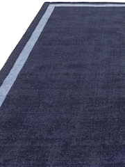 Asiatic Rugs Navy Albi Border Runner - Image 3 of 6