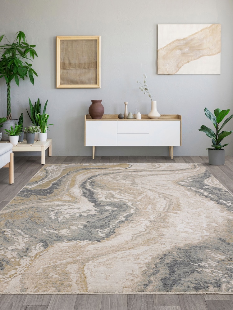 Asiatic Rugs Beige Seville Oro Rug - Image 1 of 6