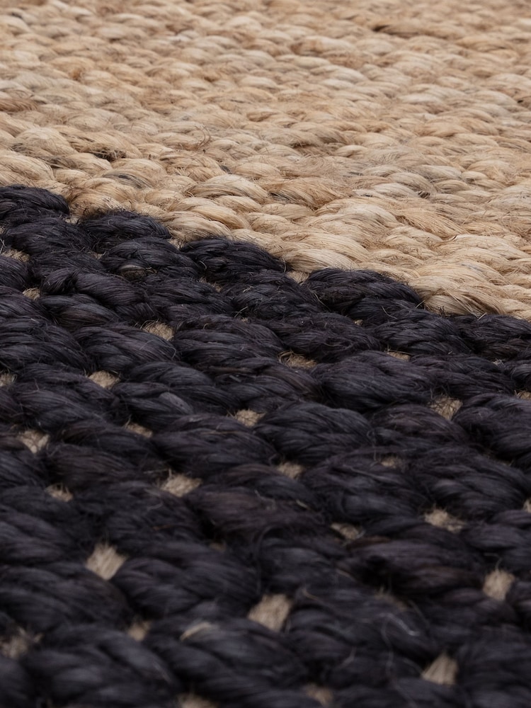 Asiatic Rugs Charcoal/Natural Jute Rug - Image 7 of 7 Asiatic Rugs Charcoal/Natural Jute Rug - Image 7 of 7