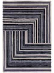 Asiatic Rugs Indigo Blue Matrix Network Rug - Image 2 of 6