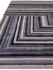 Asiatic Rugs Indigo Blue Matrix Network Rug - Image 3 of 6