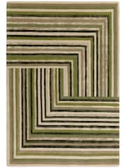 Asiatic Rugs Forest Green Matrix Network Rug - Image 2 of 6