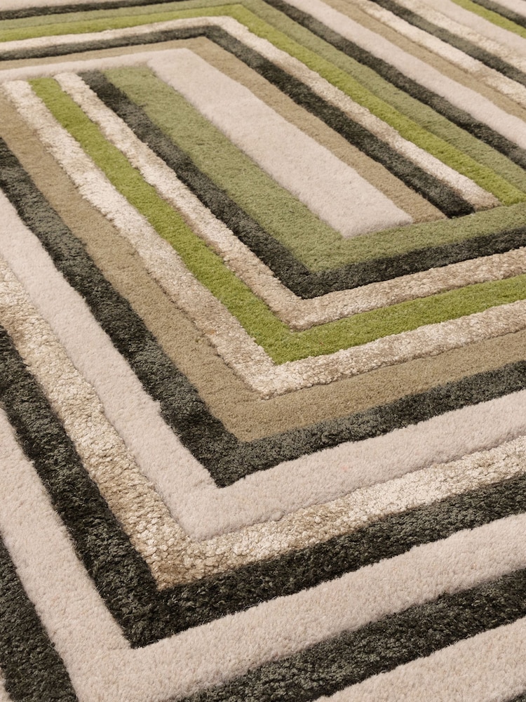 Asiatic Rugs Green Matrix Network Rug - Image 6 of 6 Asiatic Rugs Green Matrix Network Rug - Image 6 of 6