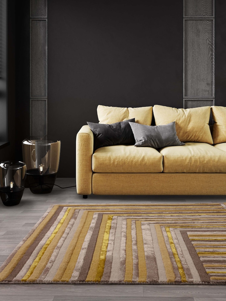 Asiatic Rugs Gold Matrix Network Rug - Image 1 of 6