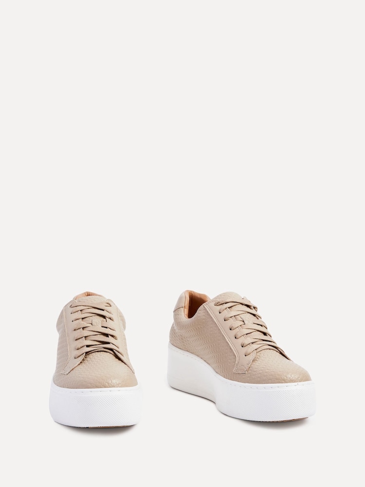 Linzi Natural Twyla Platform Trainers - Image 3 of 5