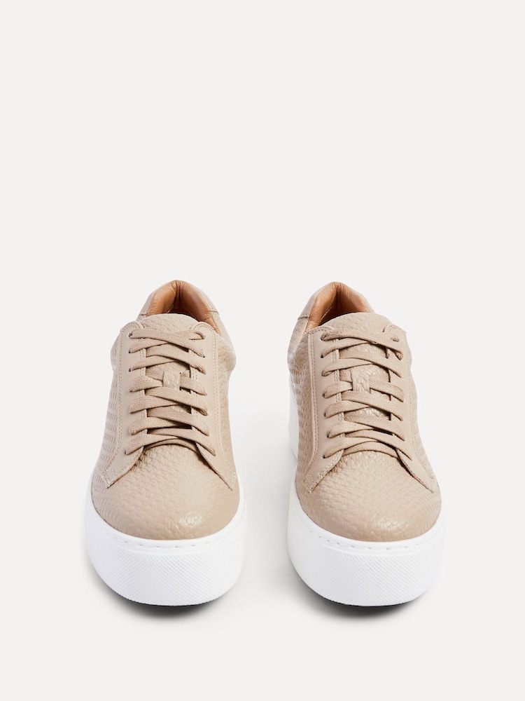 Linzi Natural Twyla Platform Trainers - Image 4 of 5