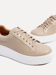 Linzi Natural Twyla Platform Trainers - Image 5 of 5