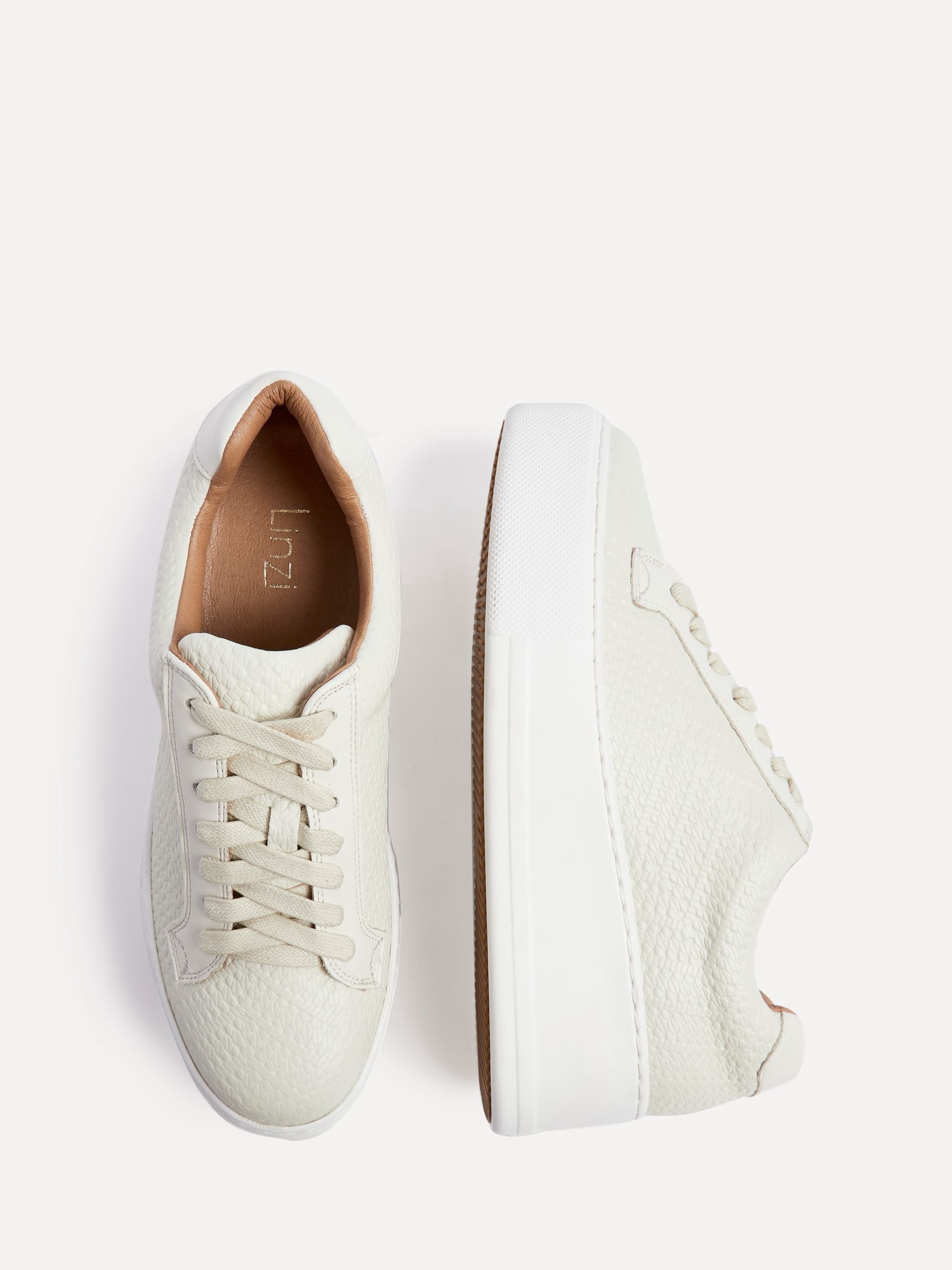 Buy Linzi Cream Twyla Platform Trainers from the Next UK online shop