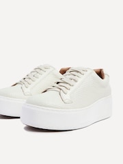Linzi Cream Twyla Platform Trainers - Image 5 of 5