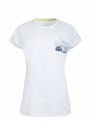 Weird Fish White Happy Campers Organic Graphic Slub T-Shirt - Image 6 of 7