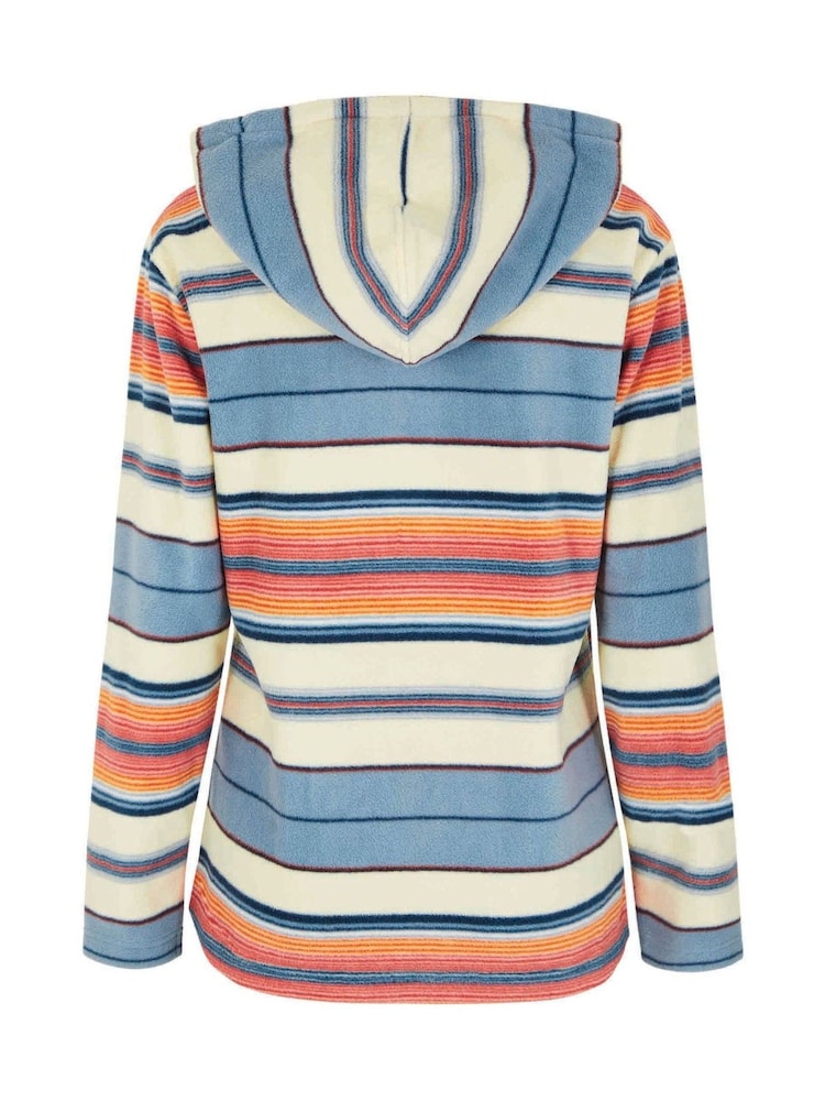 Weird Fish Cream Lana Printed Microfleece Pop Over Fleece - Image 8 of 8