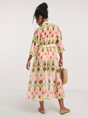JD Williams Natural Mirage Open Kaftan - Image 2 of 4