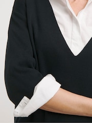 JD Williams Black Boxy Jumper - Image 4 of 4