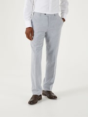 Skopes Silver Tuscany Linen Blend Suit: Tailored Trousers - Image 1 of 4