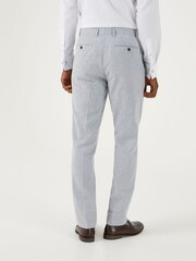 Skopes Silver Tuscany Linen Blend Suit: Tailored Trousers - Image 2 of 4