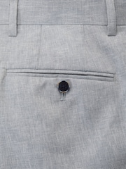 Skopes Silver Tuscany Linen Blend Suit: Tailored Trousers - Image 4 of 4