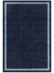 Asiatic Rugs Navy Albi Border Rug - Image 2 of 6