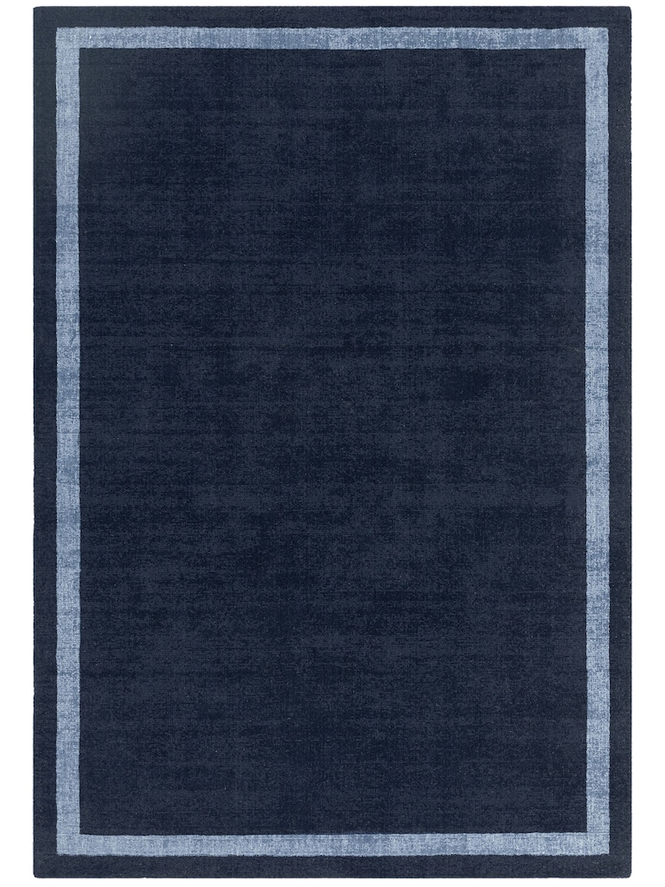 Asiatic Rugs Navy Albi Border Rug - Image 2 of 6