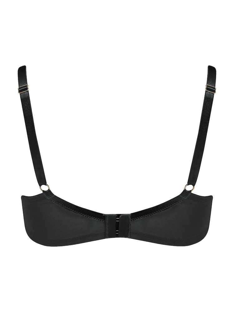 Pour Moi Black Non Padded Underwired Milan Underwired Bra - Image 4 of 4