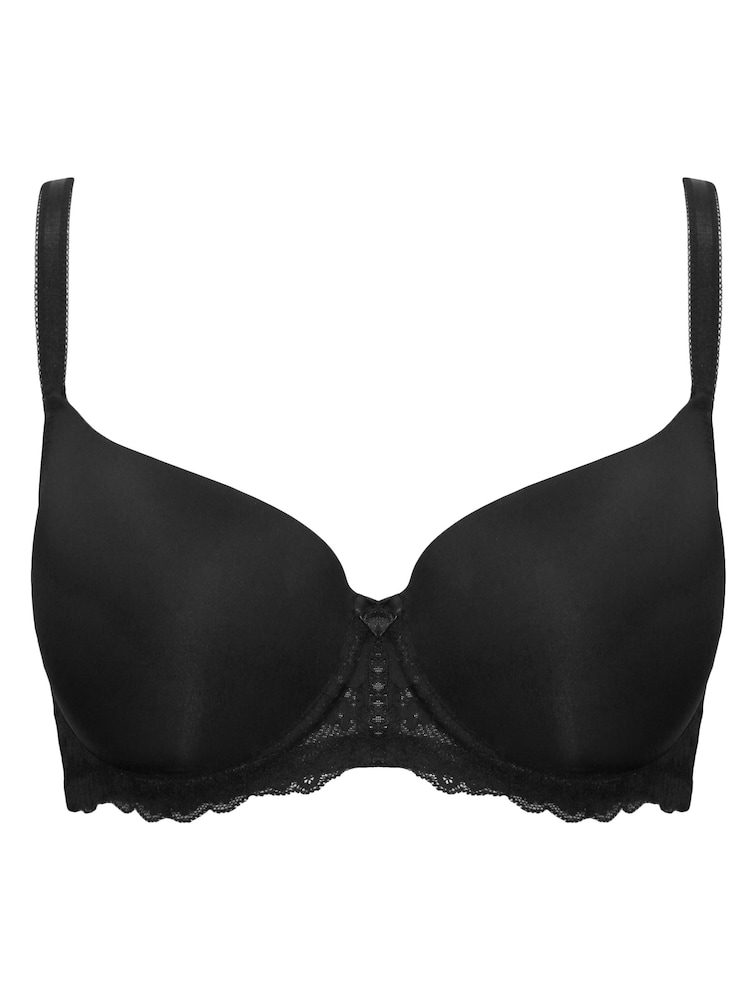Zwart - Pour Moi Fleur Underwired Balconette Bra - Image 3 of 4
