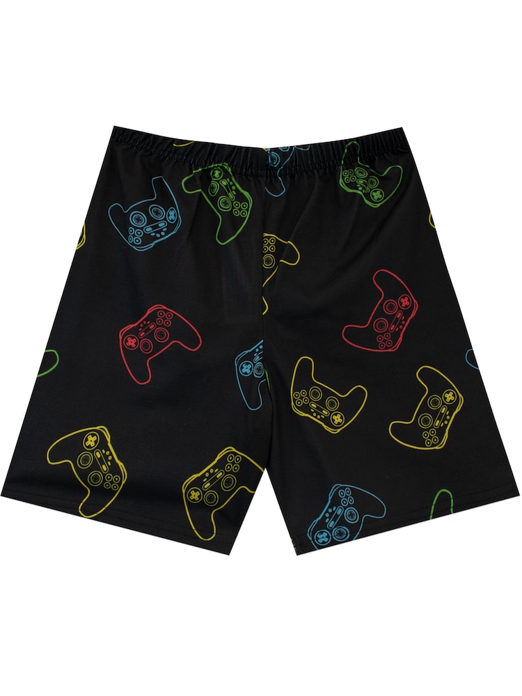 Harry Bear Eat Sleep Game Repeat Kurzer Pyjama - Bild 3 von 3 Harry Bear Eat Sleep Game Repeat Kurzer Pyjama - Bild 3 von 3