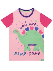 Harry Bear Purple Dinosuar Print Short Pyjamas - Image 2 of 5