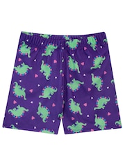 Harry Bear Purple Dinosuar Print Short Pyjamas - Image 3 of 5