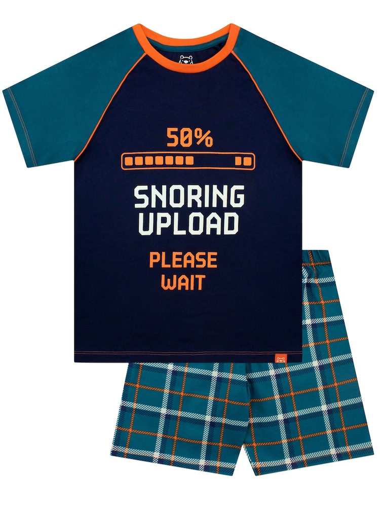 Harry Bear Black Gaming Snoring Upload Short Pyjamas - Image 1 of 1 Harry Bear Black Gaming Snoring Upload Short Pyjamas - Image 1 of 1