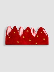 JoJo Maman Bébé Red Velvet Party Christmas Crown - Image 2 of 3