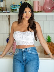 Белый - Pour Moi Swoon Strapless Longline Bra - Image 2 of 4