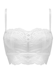 Белый - Pour Moi Swoon Strapless Longline Bra - Image 3 of 4