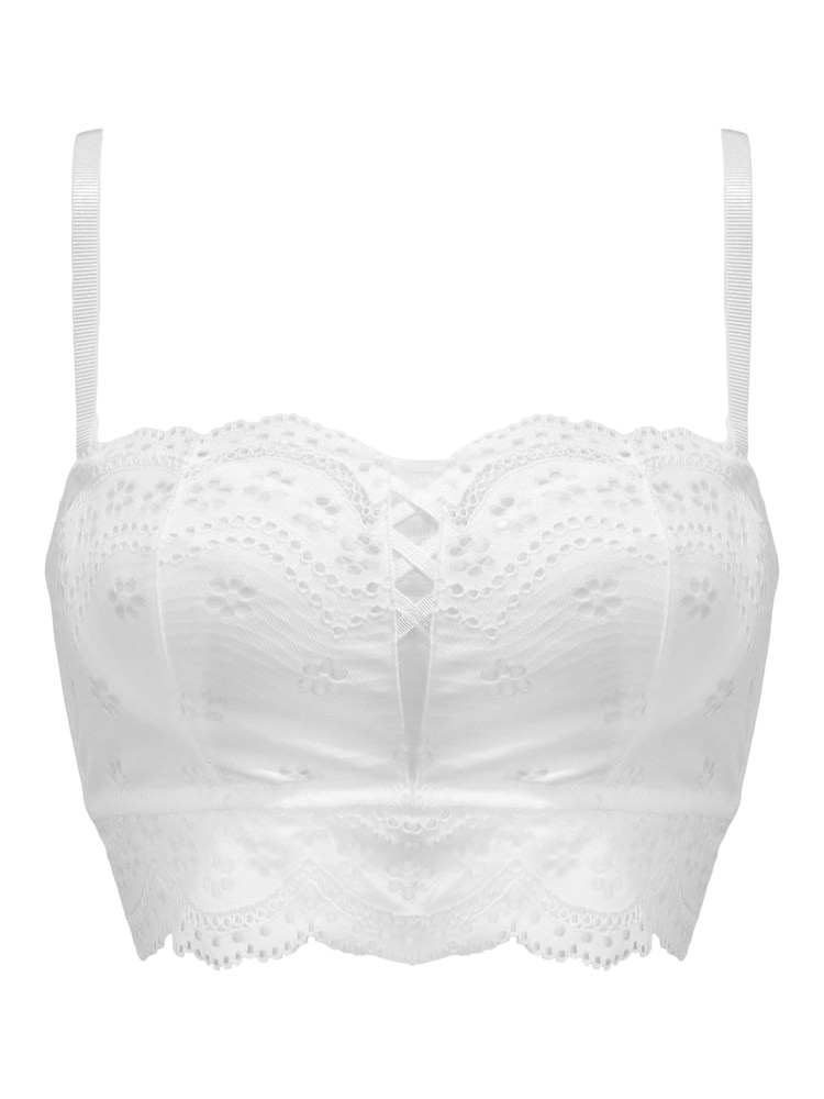 Weiß - Pour Moi – Swoon – trägerloser Longline-BH - Bild 2 von 3 Weiß - Pour Moi – Swoon – trägerloser Longline-BH - Bild 2 von 3