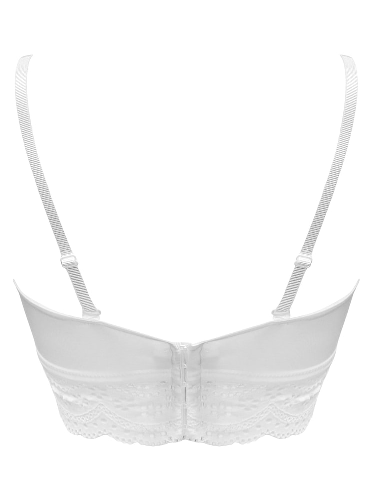 Белый - Pour Moi Swoon Strapless Longline Bra - Image 4 of 4