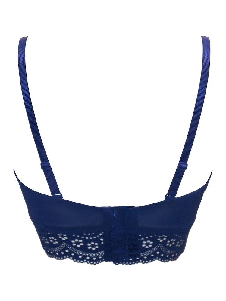 Синий - Pour Moi Swoon Strapless Longline Bra - Image 4 of 4