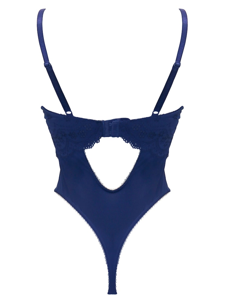 Blauw - Pour Moi Swoon Padded Plunge Body - Image 4 of 4