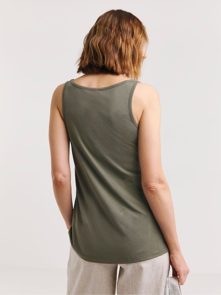 JD Williams Green Sleeveless Swing Vests 2 Pack - Image 2 of 4