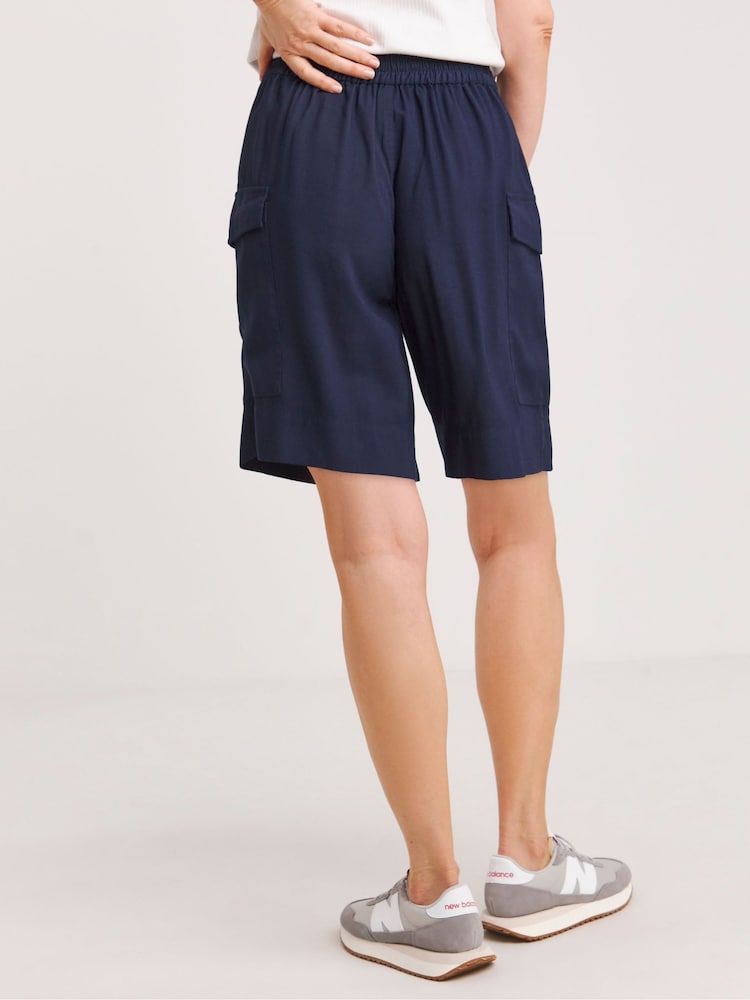 JD Williams Blue Utility Bermuda Shorts - Image 2 of 4 JD Williams Blue Utility Bermuda Shorts - Image 2 of 4