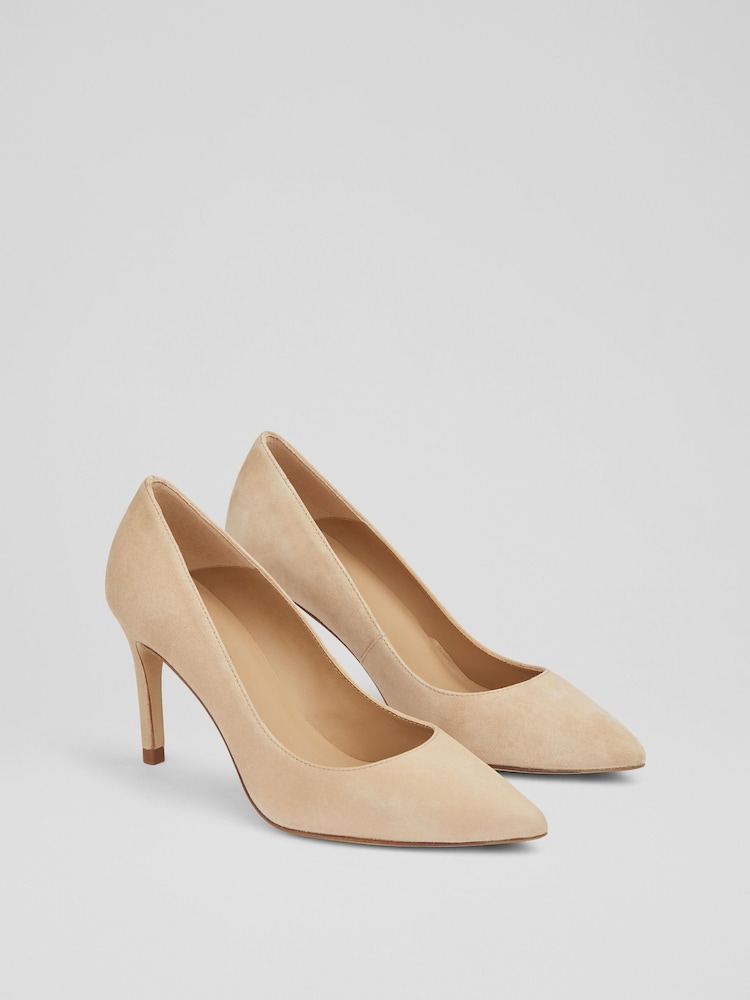 L.K. Bennett Floret Spitze Pumps aus Veloursleder - Bild 1 von 2