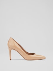 LK Bennett Beige Tilly Pointed Ballerina Flats - Image 1 of 3